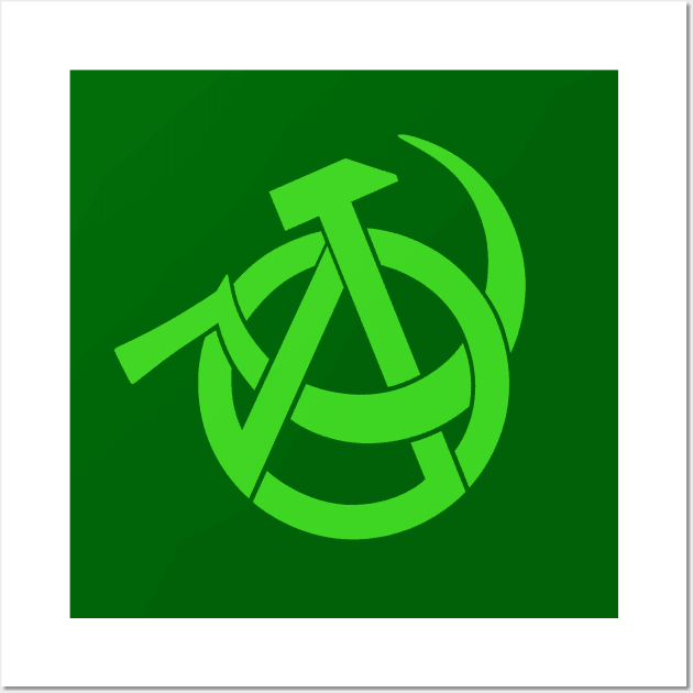 Green Anarcho-communism Wall Art by dreambeast.co